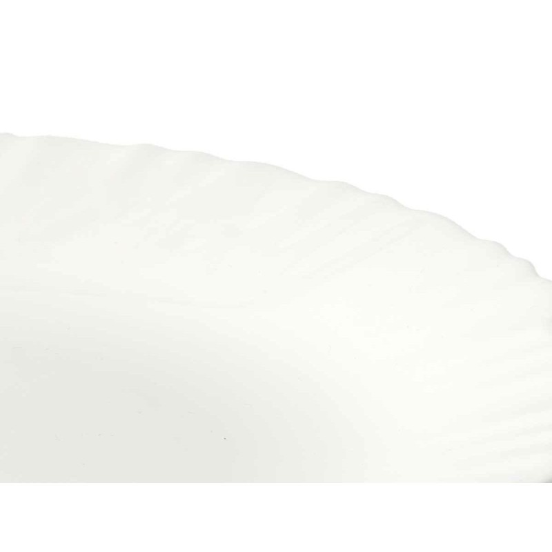 Assiette plate Vivalto LXP-95 Blanc Verre opalin 24 x 2 x 24 cm (24 Unités)