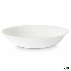 Salad Bowl Vivalto LQW-110 White Opaline glass 27,5 x 5,5 x 27,5 cm (18 Units)