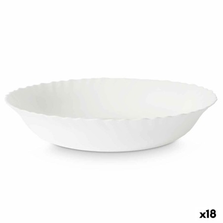 Saladier Vivalto LQW-110 Blanc Verre opalin 27,5 x 5,5 x 27,5 cm (18 Unités)