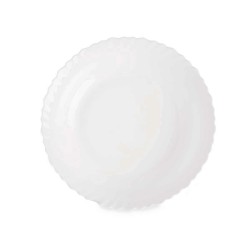 Salad Bowl Vivalto LQW-110 White Opaline glass 27,5 x 5,5 x 27,5 cm (18 Units)