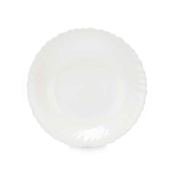 Assiette creuse Vivalto LSP-85 Blanc Verre opalin 21,5 x 3 x 21,5 cm (24 Unités)