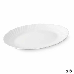 Plat à Gratin Blanc verre 34 x 2,5 x 25 cm (18 Unités)