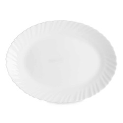 Serving Platter Vivalto LXYP-135 White Opaline glass 34 x 2,5 x 25 cm (18 Units)