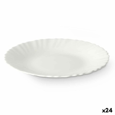 Assiette à dessert Vivalto LXP-75 Blanc Verre opalin 19 x 2 x 19 cm (24 Unités)