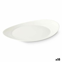 Flat Plate Vivalto LYBP-120 White Opaline glass 30,5 x 3 x 26 cm (18 Units)