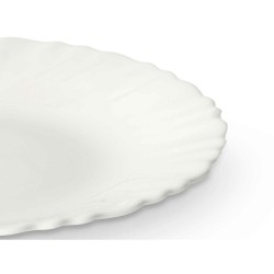 Assiette à dessert Vivalto LXP-75 Blanc Verre opalin 19 x 2 x 19 cm (24 Unités)