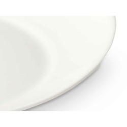 Assiette plate Blanc verre 30,5 x 3 x 26 cm (18 Unités)