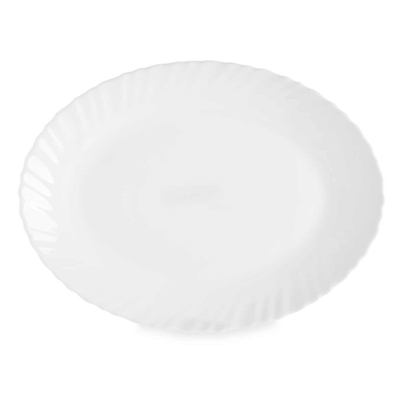 Serving Platter Vivalto LXYP-120 White Opaline glass 30,5 x 2,5 x 23,5 cm (24 Units)