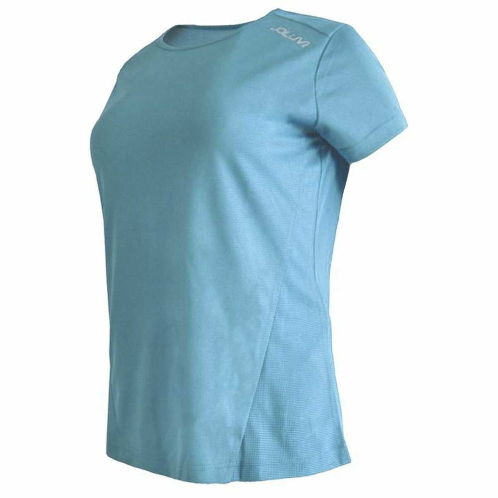 Short-sleeve Sports T-shirt Joluvi Runplex W Light Blue