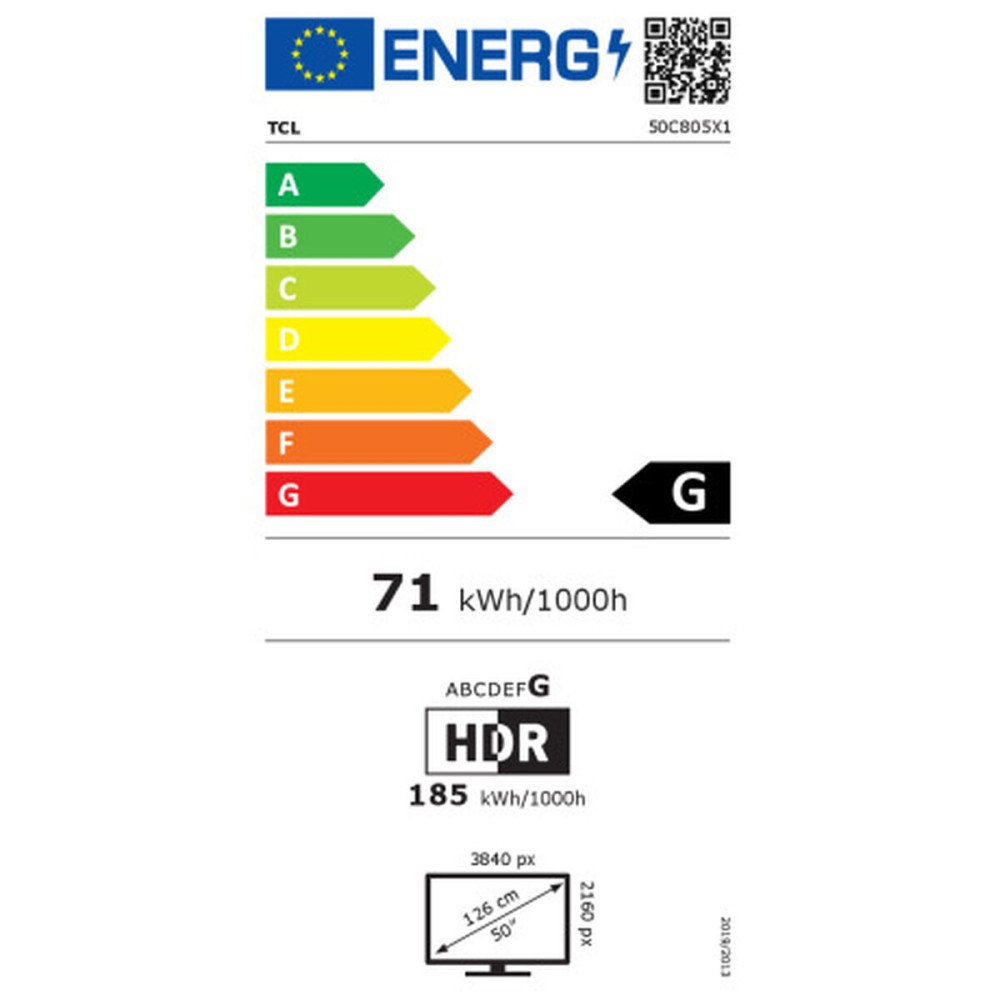 Smart TV TCL 50C805 4K Ultra HD 50" QLED