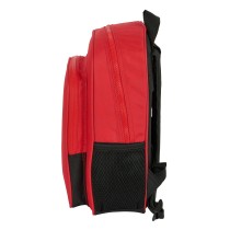 Schulrucksack Sevilla Fútbol Club Schwarz Rot 28 x 34 x 10 cm