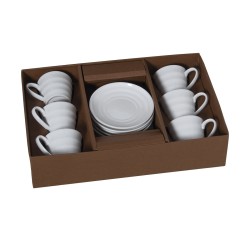 Ensemble de 6 tasses à café Alexandra House Living Porcelaine 90 ml