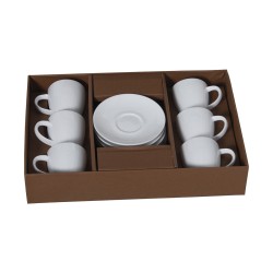 Ensemble de 6 tasses à café Alexandra House Living Porcelaine 90 ml