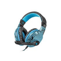 Casques avec Microphone Fury NFU-0863 Bleu Noir