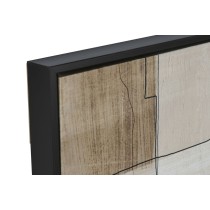 Painting Home ESPRIT Black Beige Abstract Urban 83 x 4 x 123 cm (2 Units)