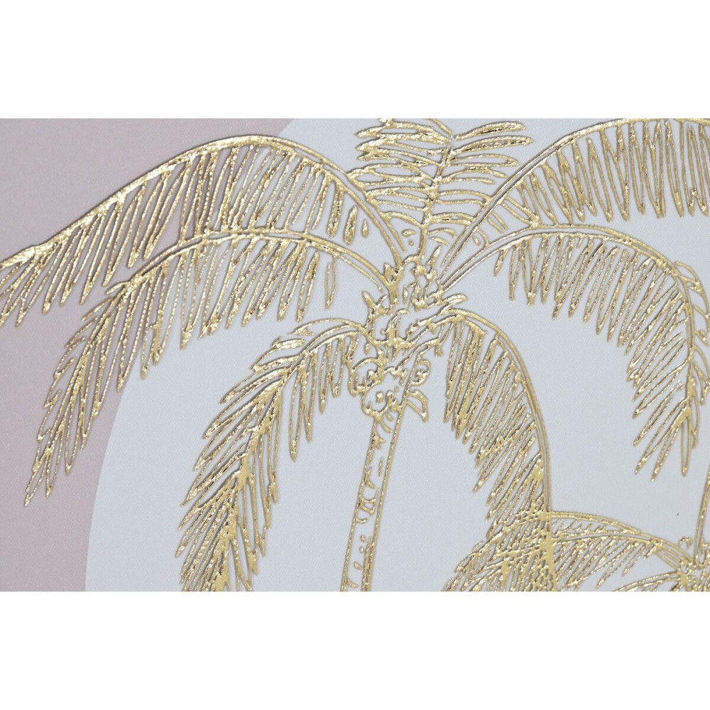 Painting Home ESPRIT White Beige Palms Scandinavian 45 x 2,2 x 60 cm (2 Units)