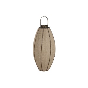 Bougeoir Home ESPRIT Naturel Jute Bambou 40 x 40 x 80 cm