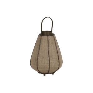 Bougeoir Home ESPRIT Naturel Jute Bambou 36 x 36 x 48,5 cm