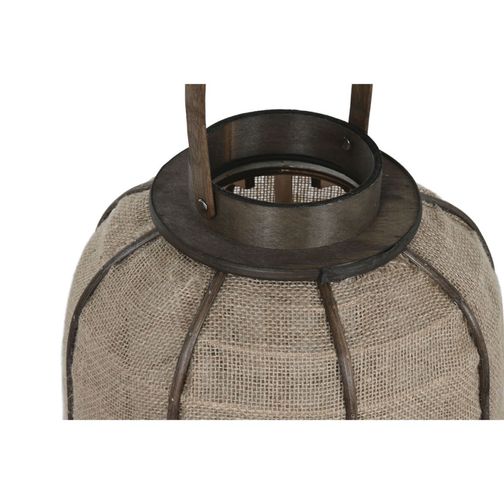 Bougeoir Home ESPRIT Naturel Jute Bambou 29,5 x 29,5 x 46 cm