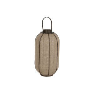 Bougeoir Home ESPRIT Naturel Jute Bambou 33 x 33 x 61,5 cm