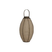 Bougeoir Home ESPRIT Naturel Jute Bambou 34 x 34 x 60 cm