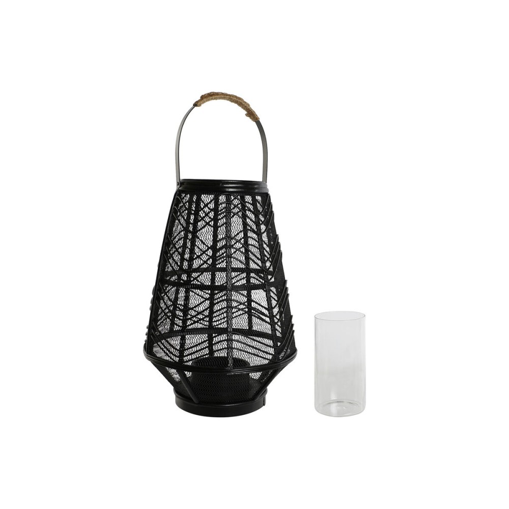 Candleholder Home ESPRIT Black Metal 27,5 x 27,5 x 40 cm