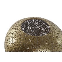 Kerzenschale Home ESPRIT Gold Metall Kristall 24 x 24 x 20 cm