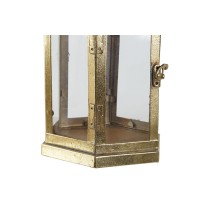 Kerzenschale Home ESPRIT Gold Metall Kristall 18 x 18 x 35,5 cm