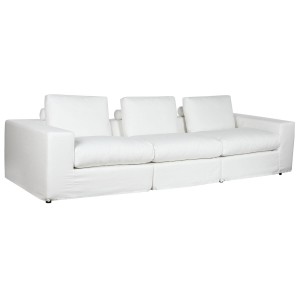 Sofa Home ESPRIT Weiß Moderne 286 x 95,5 x 57 cm