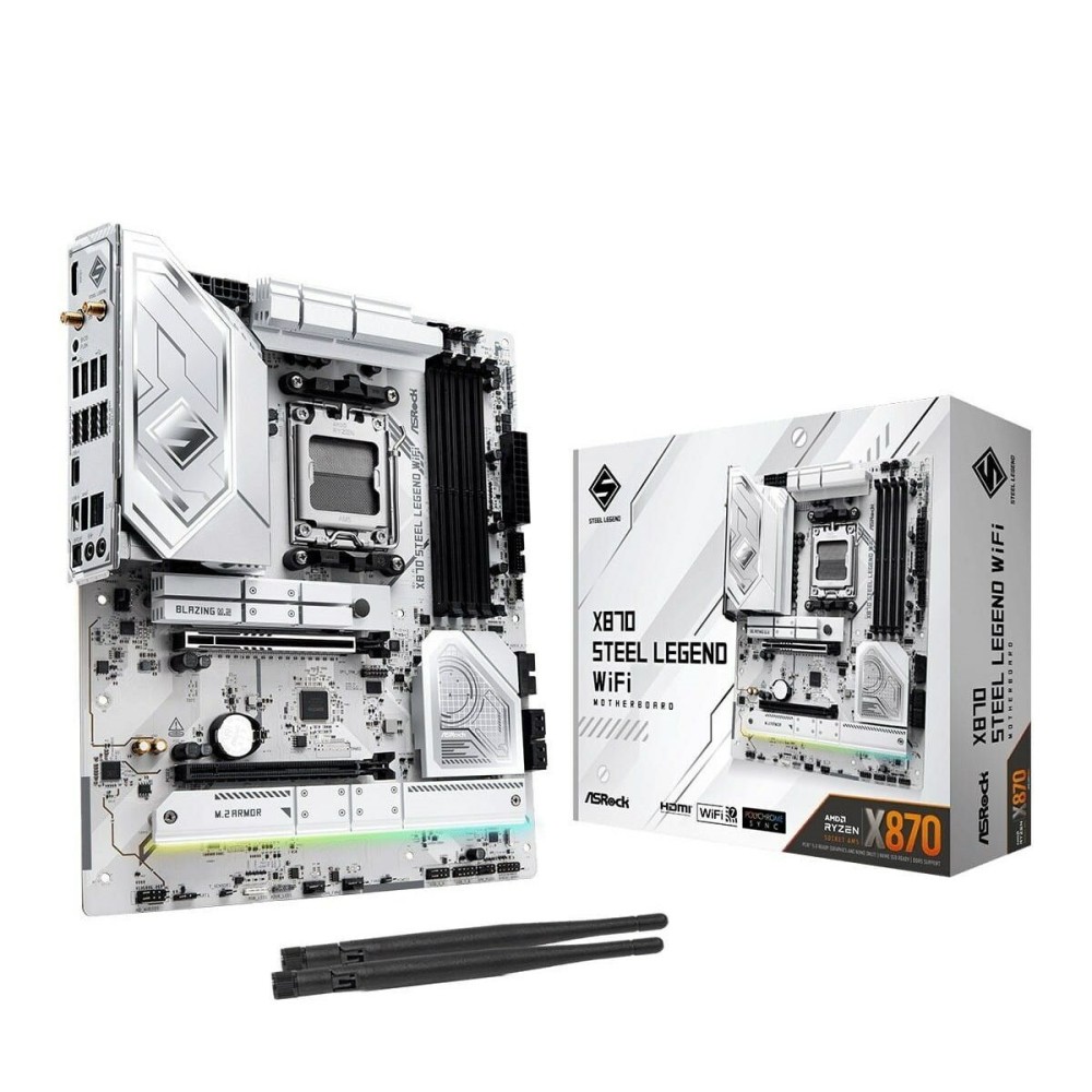 Motherboard ASRock X870 Steel Legend WiFi Intel Wi-Fi 6 AMD AM5 AMD X870