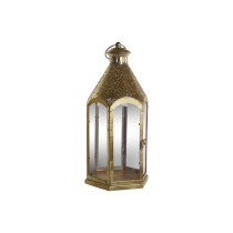 Candleholder Home ESPRIT Golden Metal Crystal 23 x 23 x 48 cm