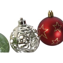 Christmas Baubles Home ESPRIT Multicolour PVC 18 x 12 x 30 cm (30 Pieces)