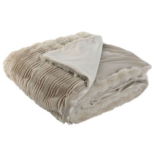 Blanket Home ESPRIT Beige 220 x 240 x 1 cm