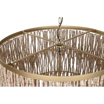 Ceiling Light Home ESPRIT Golden Natural Wood Metal 70 x 70 x 157 cm