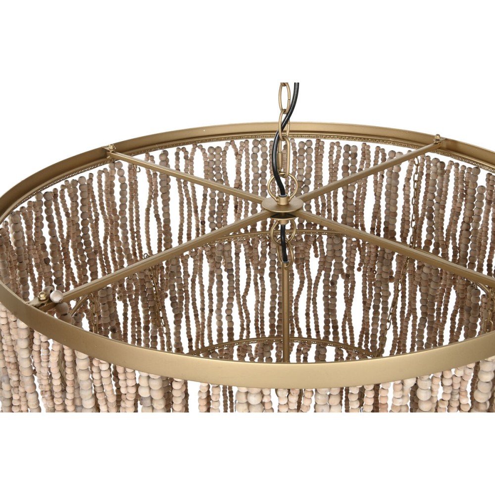 Suspension Home ESPRIT Doré Naturel Bois Métal 70 x 70 x 157 cm