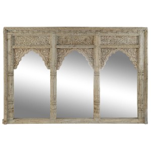 Wall mirror Home ESPRIT Natural 160 x 12 x 110 cm