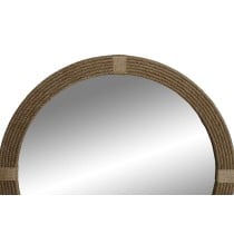 Wall mirror Home ESPRIT Natural 90 x 3 x 90 cm