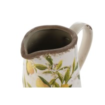 Jug Home ESPRIT White Brown Stoneware Lemon Shabby Chic