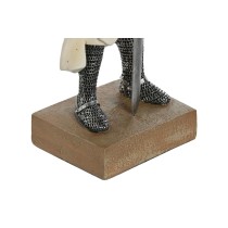 Deko-Figur Home ESPRIT Weiß Silberfarben Harz 10 x 8 x 25 cm (2 Stück)