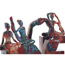 Figurine Décorative Home ESPRIT LOVE Multicouleur Résine Yoga 12,5 x 5 x 22 cm (4 Pièces)