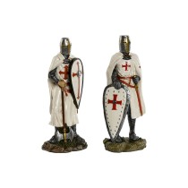 Figurine Décorative Home ESPRIT Blanc Rouge Résine 9 x 8 x 21 cm (2 Unités)