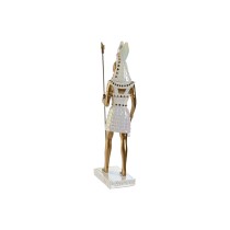 Deko-Figur Home ESPRIT Weiß Gold Harz Orientalisch Ägypter 7 x 11,5 x 36 cm (2 Stück)