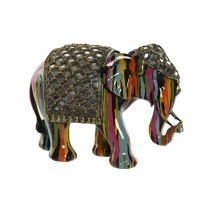 Decorative Figure Home ESPRIT Multicolour Resin Elephant 31 x 14 x 22 cm