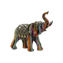 Deko-Figur Home ESPRIT Bunt Harz Elefant 21,5 x 8,5 x 19,5 cm