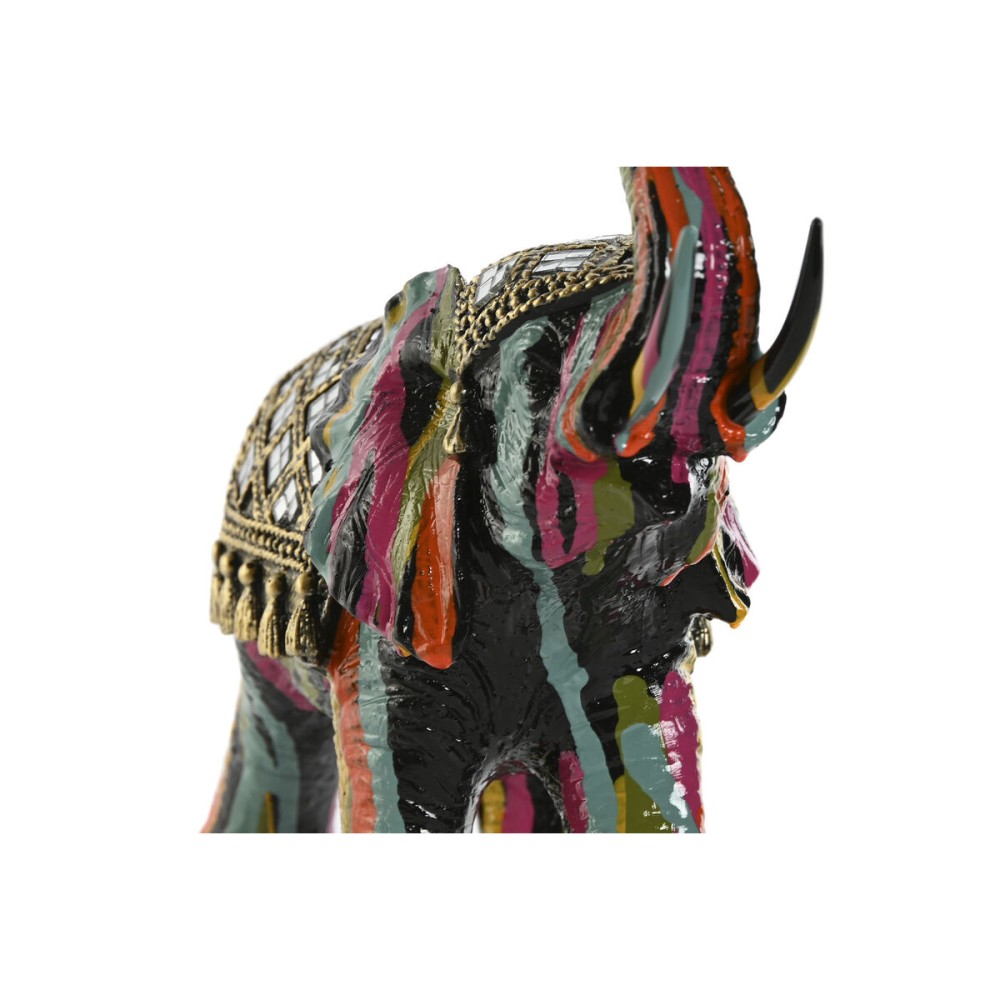 Decorative Figure Home ESPRIT Multicolour Resin Elephant 21,5 x 8,5 x 19,5 cm