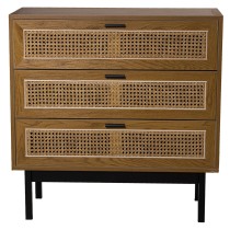 Chest of drawers Alexandra House Living Brown Black 80 x 80 x 35 cm