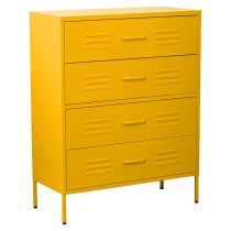 Commode Alexandra House Living Jaune 80 x 102 x 35 cm