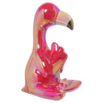 Decorative Figure Alexandra House Living Pink Ceramic Pink flamingo 20 x 23 x 14 cm