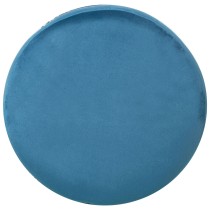 Pouf Alexandra House Living Bleu Gris Velours Bois 7 x 44 x 40 cm