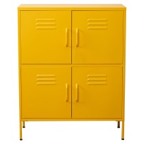 Buffet Alexandra House Living Jaune Métal 80 x 102 x 35 cm